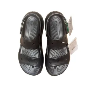 Crocs Classic Mega Crush Sandal  Thick Wedge Sandals Black Men's 5 Women's 7