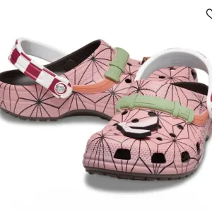 CROCS Demon Slayer Classic Clog Shoes (Nezuko) Size 12 Mens