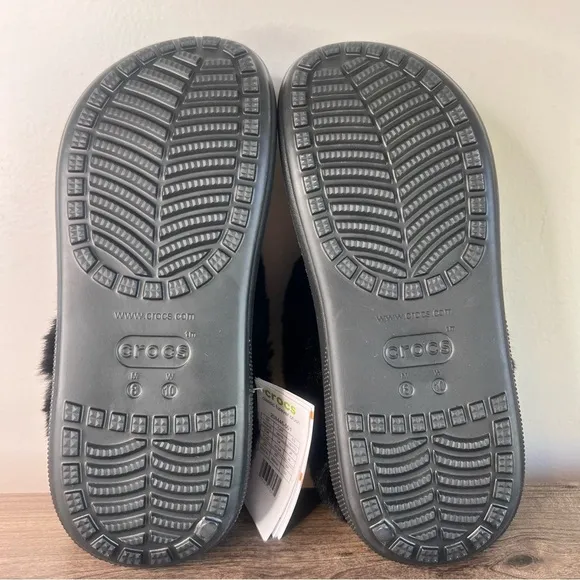 CROCS Furever Crush Womens Black Clog Size 10 or 8 #B1881