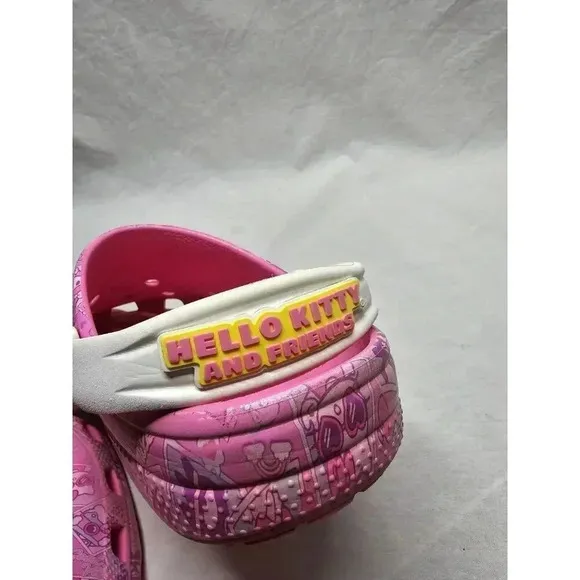 Crocs Hello Kitty and Friends Classic Clog   With Jibbitz- J6- Well Used.