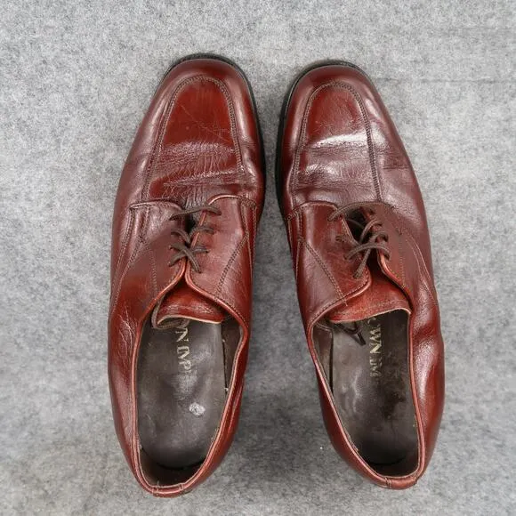 Crown Imperial Shoes Mens 8.5 Derby Oxford Leather Goodyear Welt Vintage Brown
