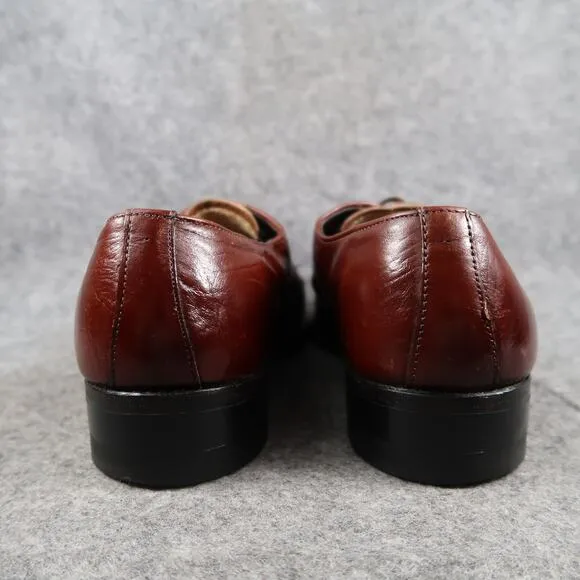 Crown Imperial Shoes Mens 8.5 Derby Oxford Leather Goodyear Welt Vintage Brown