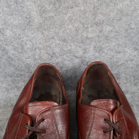 Crown Imperial Shoes Mens 8.5 Derby Oxford Leather Goodyear Welt Vintage Brown