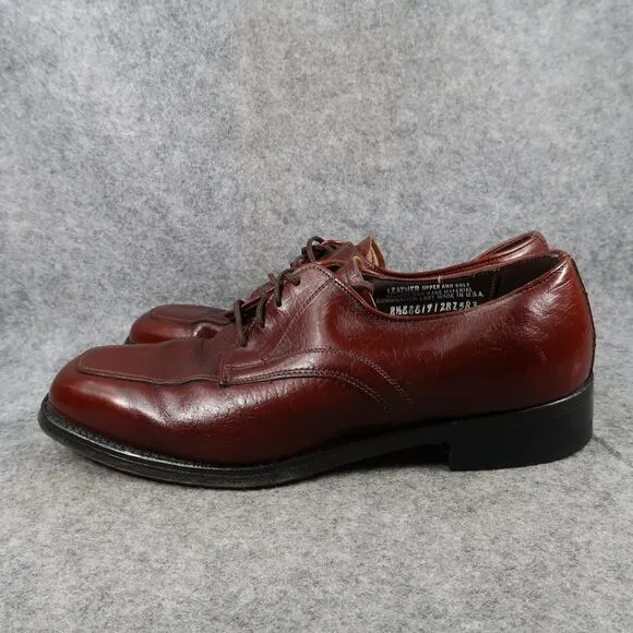 Crown Imperial Shoes Mens 8.5 Derby Oxford Leather Goodyear Welt Vintage Brown