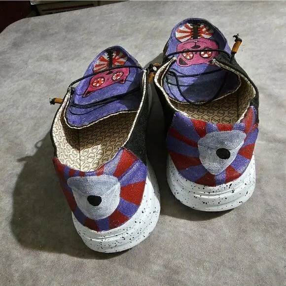 Custom Painted Shoes Sneakers SWEET KAWAII CAT 12.5W/10.5M