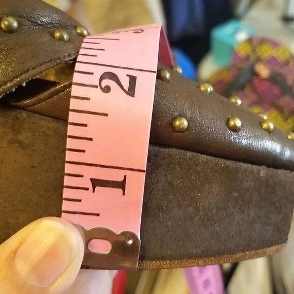 Cydney Mandel Leather Wedges (size 9)