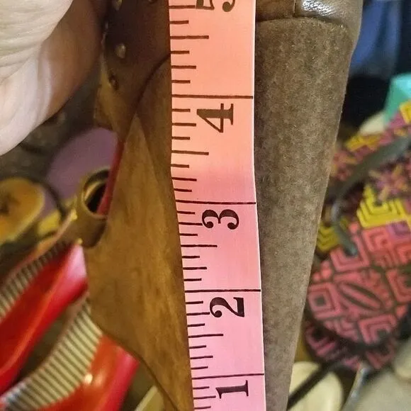 Cydney Mandel Leather Wedges (size 9)