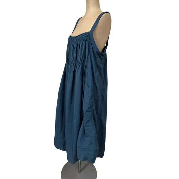 Daily Practice Blue Knit Strap Adjustable Drawstring Waist Cotton Blend Maxi XL
