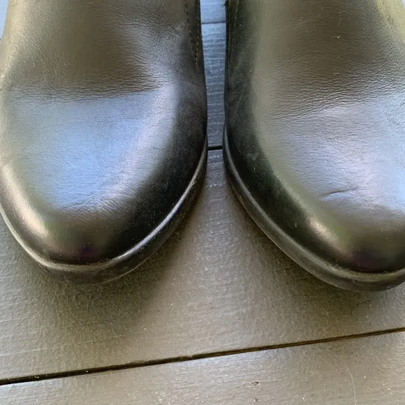 Dansko Black Leather Pointed Toe Wedges Size 39
