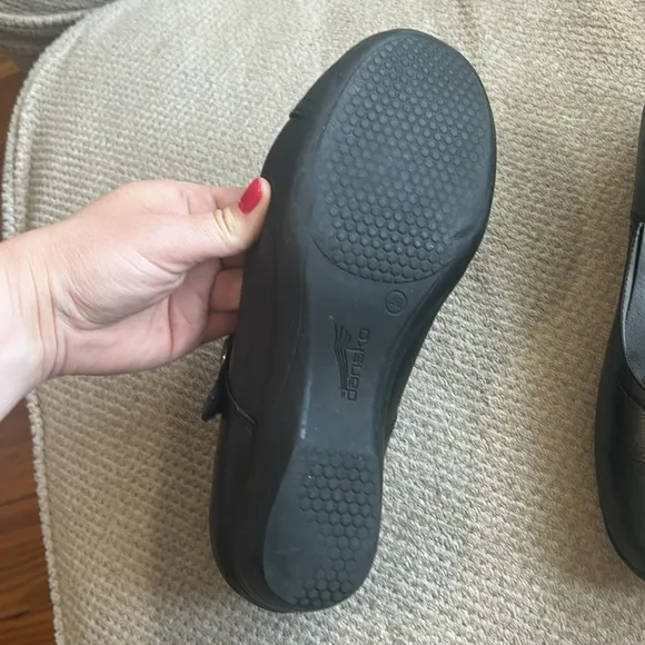 Dansko Leather Mary Jane Clogs
