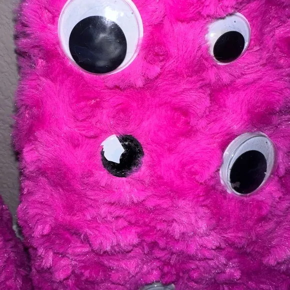 Demonia Dolls Kills Furry Googly Eyes Lace Up Platfrom Boots