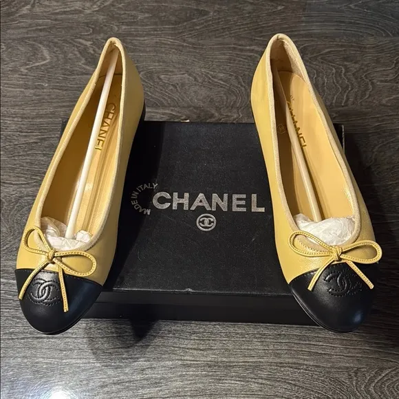 Designer-inspired Yellow and Black Women's Shoes