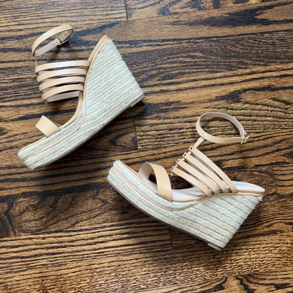 Diane von Furstenberg Gabby Platform Sandal Wedges 8