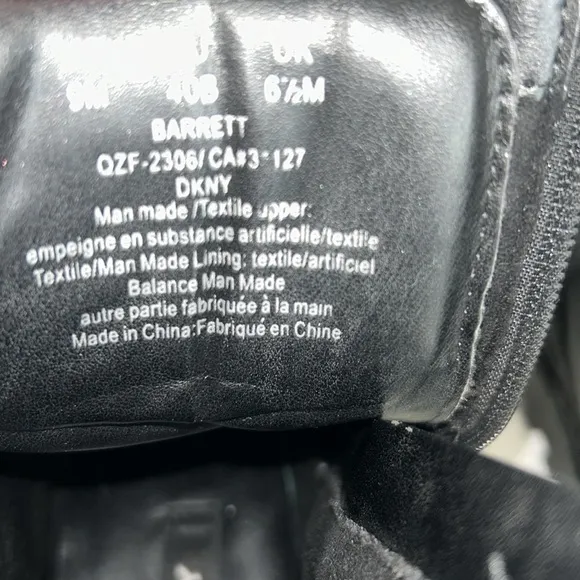 DKNY Donna Karan Barrett Combat Moto Lug Sole Ankle Zipper Boots
