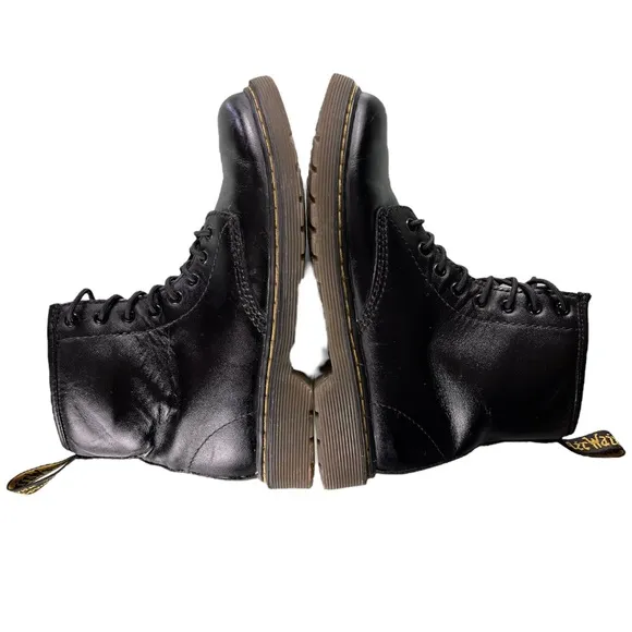 Doc DR Martens Delaney Boots 1460 Lace-Up black combat Unisex Kids Size 3