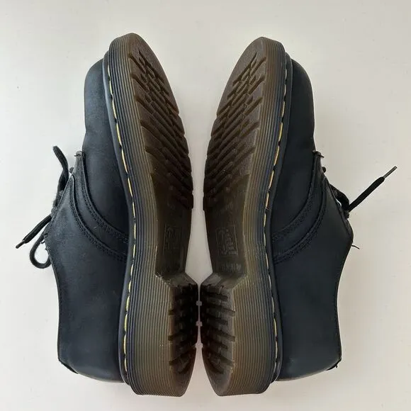 DOC DR MARTENS Vtg 1990s Made In England Oxford Kids Shoes Sz UK 3 US 4 Black