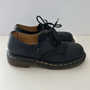 DOC DR MARTENS Vtg 1990s Made In England Oxford Kids Shoes Sz UK 3 US 4 Black