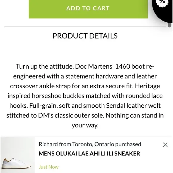 Doc Martens 1460 Pascal Leather lace up boots. NWOT