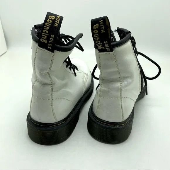Doc Martens 1460 White 8 Eye Combat Boots  size 3
