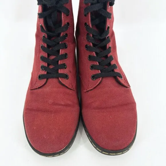Doc Martens Alfie Lace Up Canvas Boots Mens 9/Womens 10 Workwear Punk Grunge