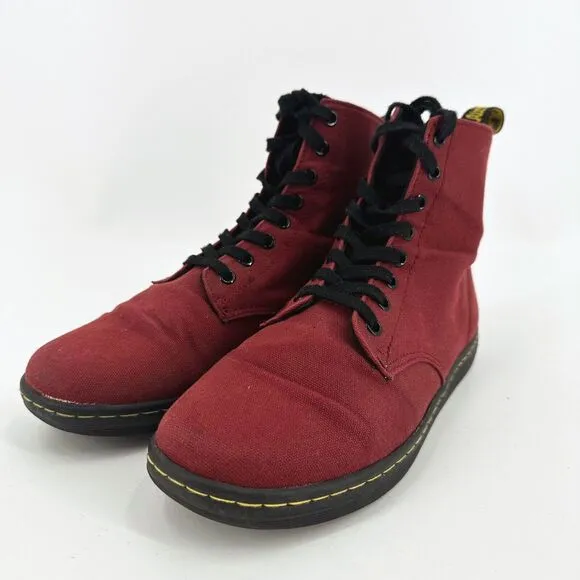 Doc Martens Alfie Lace Up Canvas Boots Mens 9/Womens 10 Workwear Punk Grunge