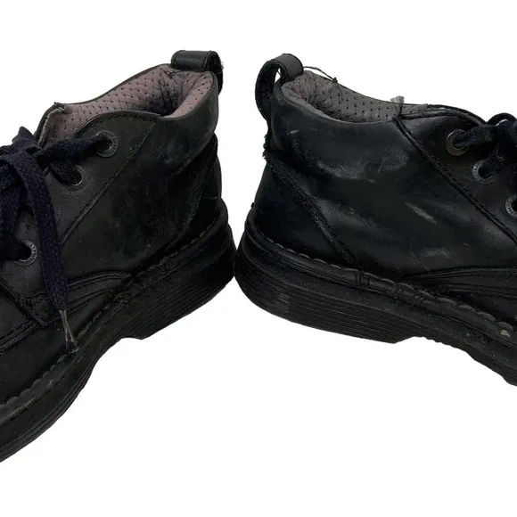 Doc Martens Black Leather Lace Up Ankle Boots