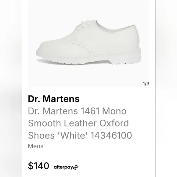 Doc Martens  Classic White Men's Shoes