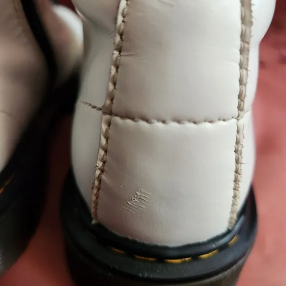 Doc Martens White Junior Pascal Combat Boots 1460J Youth Kids Size 4 Womens 5