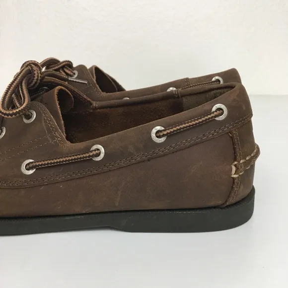 Dockers Mens Leather Vargas Boat Shoes Sz 9