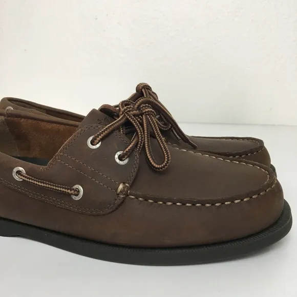 Dockers Mens Leather Vargas Boat Shoes Sz 9