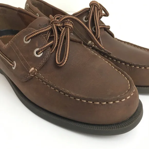 Dockers Mens Leather Vargas Boat Shoes Sz 9