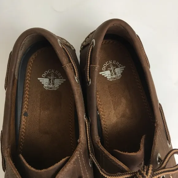 Dockers Mens Leather Vargas Boat Shoes Sz 9