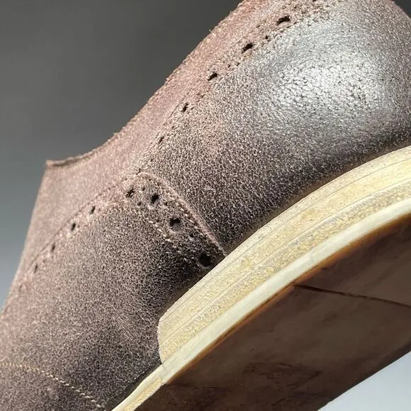 DOLCE &amp; GABANNA Shoes Mens 8.5 Brown Leather Oxford Derby Lace Up Nice EUC w/Box
