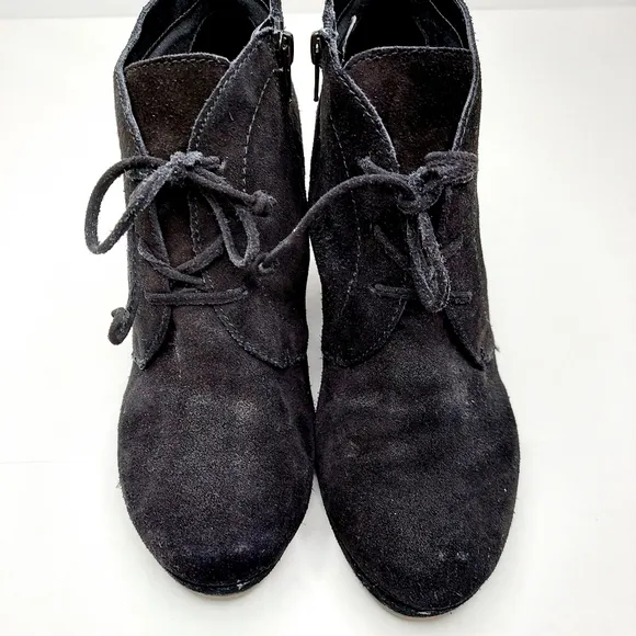Dolce Vita Black Size 9 Lace Up Wedge Booties