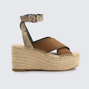 Dolce Vita  Carsie Olive Nubuck Leather Wedges