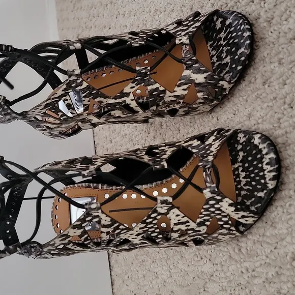 Dolce Vita 🤩✨️💙 Snake Print Leather  Stilleto Size 6.5m Brand New