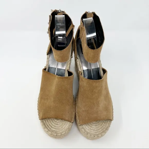 Dolce Vita Straw Espadrille Sandal Tan Size 9.5