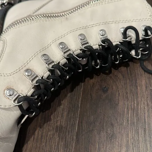 Dolce Vita White Combat Boots - Size 10
