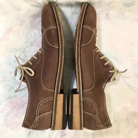 Donald J Pliner Italy Codi Leather Wingtip Derby Oxford Shoes Chestnut Brown 9.5