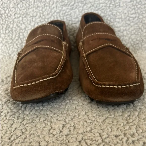 Donald J Pliner Men's Maverick Brown Suede Loafers