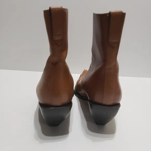 Donald J. Pliner Western Brown Cowgirl Couture Women's Booties Shoes Sz …