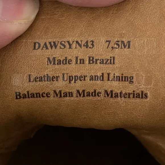 Donald Pliner Dawsyn Men's Brown Leather Lace Up Ankle Boots, Size 7.5 WORN ONCE