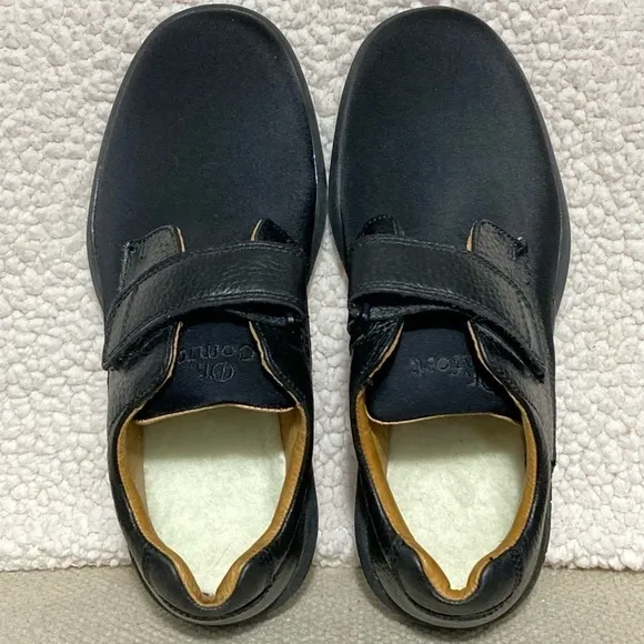 Dr Comfort Men's Brian Black Leather Casual Lightweight Comfort Shoes SZ US 8 W