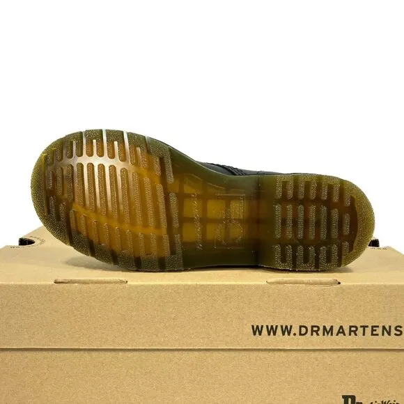 Dr. Doc Martens 1460 Pascal Boots Womens Size 5 Black Nappa Leather Combat NEW