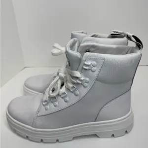 Dr. Doc Martens Combs W Combat Boots Women’s Size 10L All White Air Ware