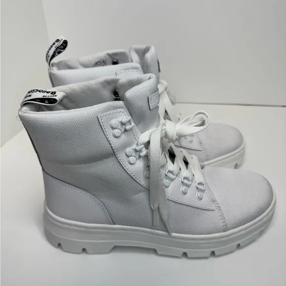 Dr. Doc Martens Combs W Combat Boots Women’s Size 10L All White Air Ware