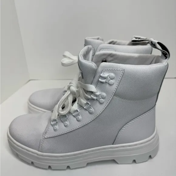 Dr. Doc Martens Combs W Combat Boots Women’s Size 10L All White Air Ware
