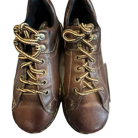Dr. Doc Martens Lace Up Oxford Brown Leather Shoes Men's size 8