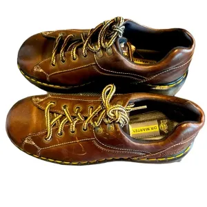 Dr. Doc Martens Lace Up Oxford Brown Leather Shoes Men's size 8