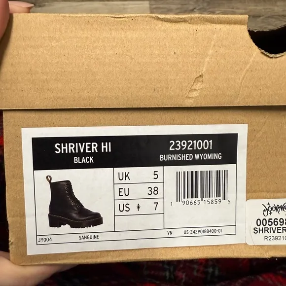 Dr. Marten Black Platform Lace-Up Boots